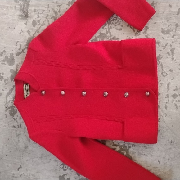 Yves Saint Laurent Jackets & Blazers - Yves Saint Laurent Vibrant Red Blazer